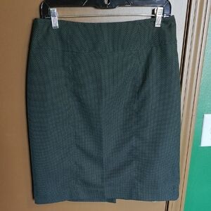 Worthington Dark Green Textured Pencil Skirt - 10